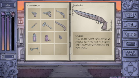 Dark Whispers' Inventory Screen