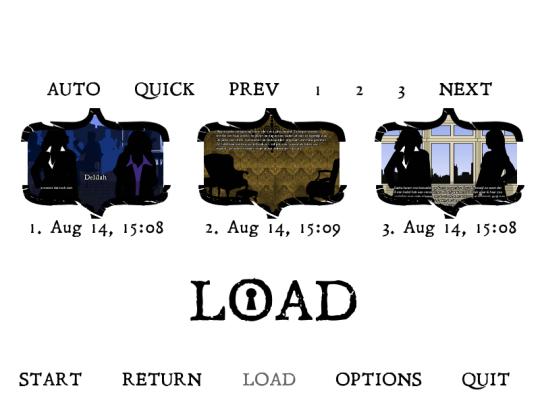 Locked-In Load Game Screen